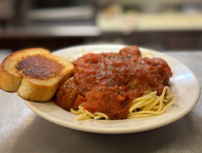 Spaghetti and meatballs