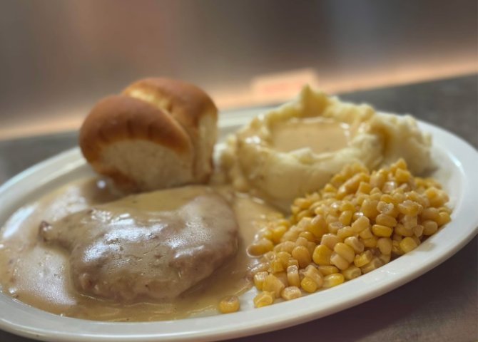 Country fried steak dinner