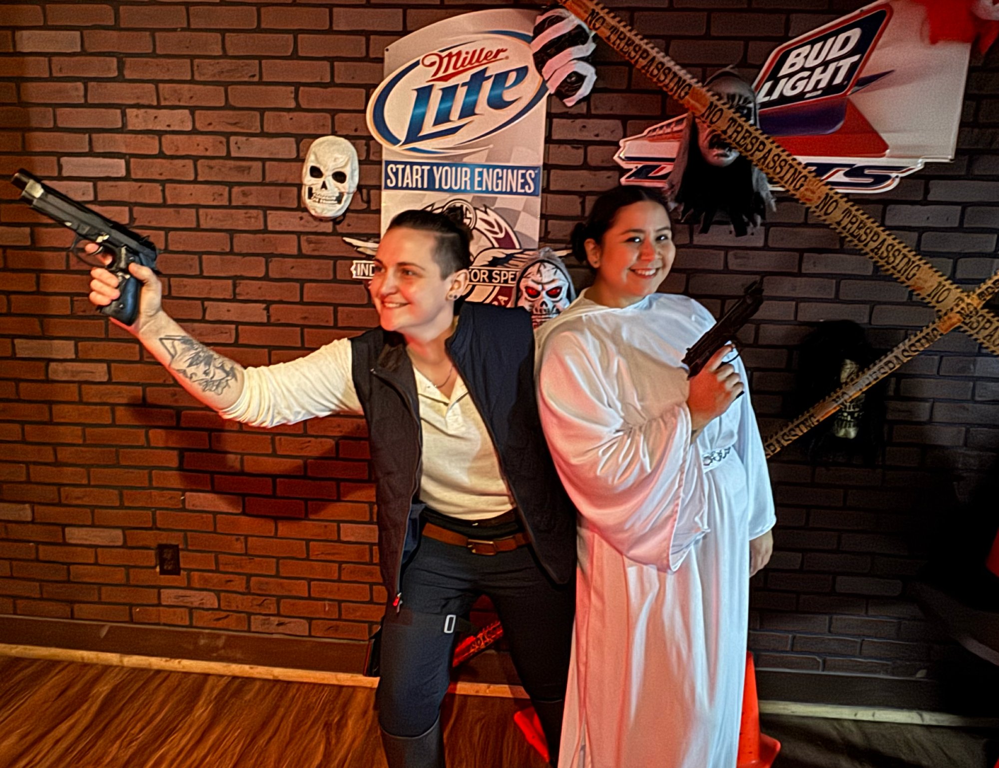 Halloween costumes at the bar