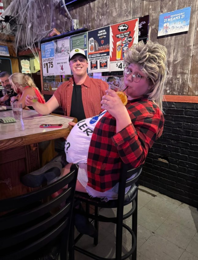 Halloween night at the bar